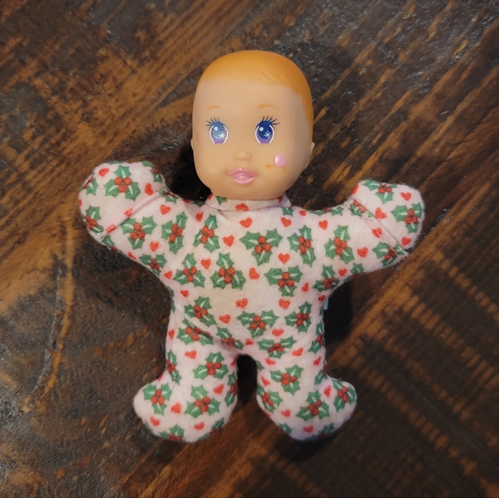 McDonalds Happy Meal Toy 1993 Magic Nursery Girl Mini Baby Doll Pink W/Holly